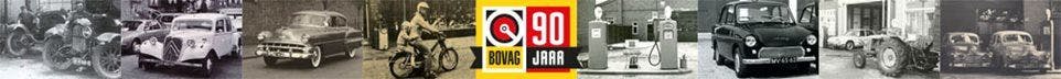 Banner voor het 90-jarig bestaan van BOVAG